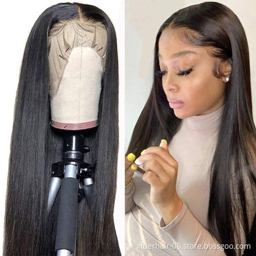 12 A Grade Virgin Brazilian Hair Closure Human Hair Wigs For Black Women 180 Density Body Wave 5X5 Hd Lace Frontal Wig
